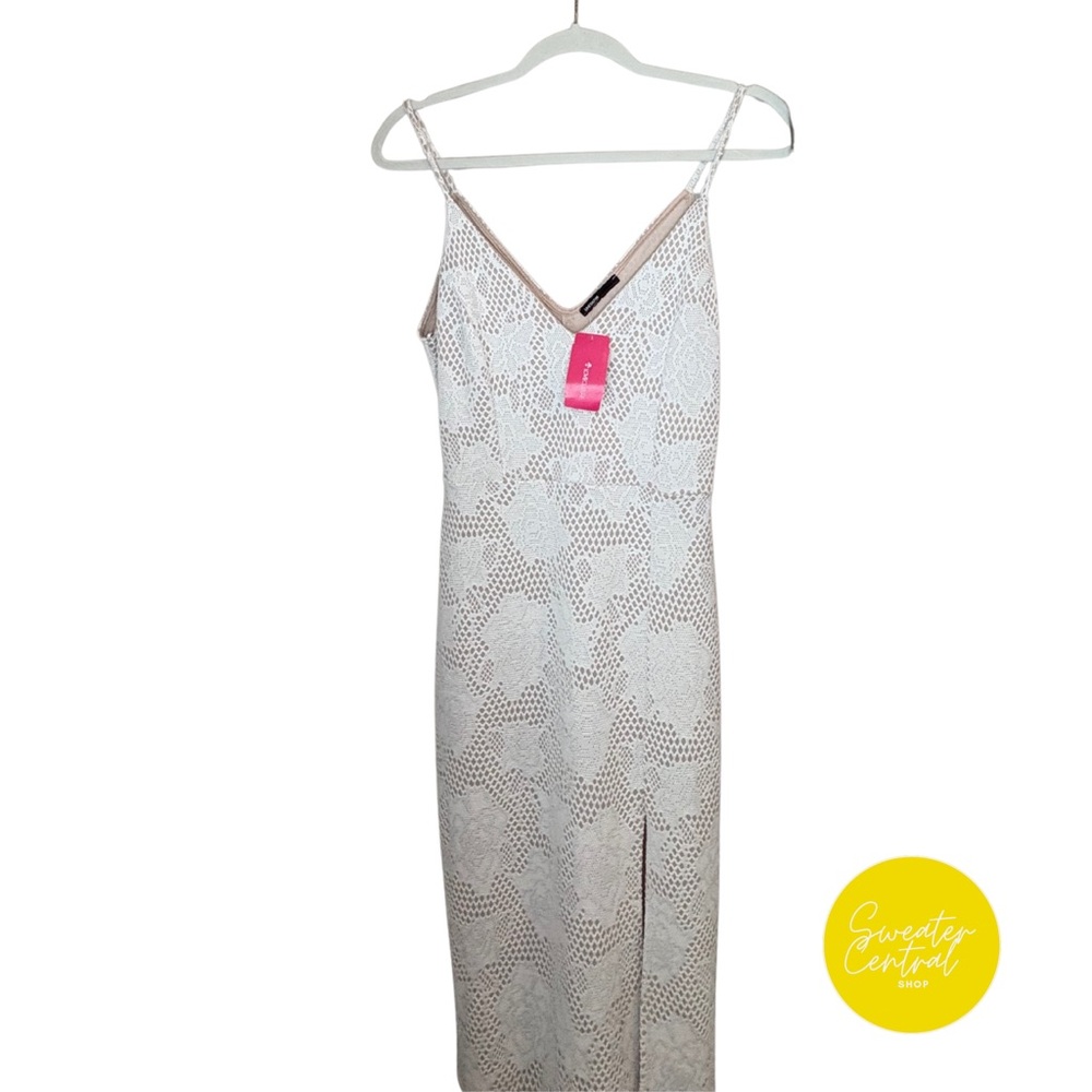 Love Culture White Lace Midi Dress